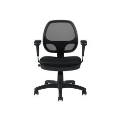 Global Offices To Go Mesh Fabric Manager Chair, Black (OTG11647B)