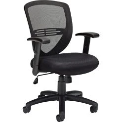 Global Offices To Go® Managers Mesh Back Chair, Black (OTG11320B)