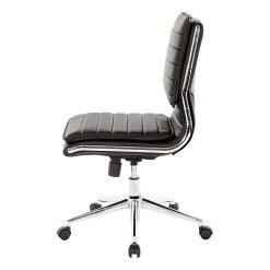 Office Star Pro-Line II Black Faux Leather Armless Mid-Back Manager's Chair With Chrome Finish Arms And Base (SPX23592C-U6) 13 Office Star Pro-Line II Black Faux Leather Armless Mid-Back Manager's Chair With Chrome Finish Arms And Base (SPX23592C-U6) -Office Chairs Shop unnamed file 4052