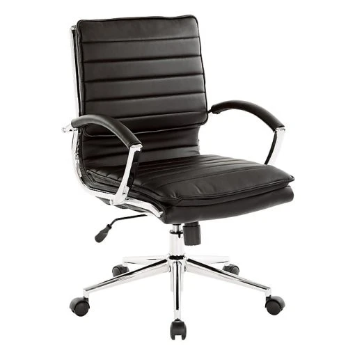 Office Star Pro-Line II Black Faux Leather Mid-Back Manager's Chair With Chrome Finish Arms And Base (SPX23591C-U6) 8 Office Star Pro-Line II Black Faux Leather Mid-Back Manager's Chair With Chrome Finish Arms And Base (SPX23591C-U6) -Office Chairs Shop unnamed file 4062