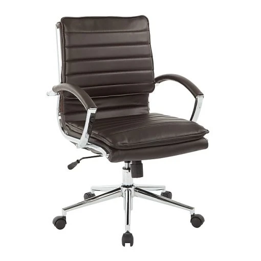 Office Star Pro-Line II Espresso Faux Leather Mid-Back Manager's Chair With Chrome Finish Arms And Base (SPX23591C-U1) 7 Office Star Pro-Line II Espresso Faux Leather Mid-Back Manager's Chair With Chrome Finish Arms And Base (SPX23591C-U1) -Office Chairs Shop unnamed file 4070