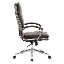 Office Star Pro-Line II Espresso Faux Leather Mid-Back Manager's Chair With Chrome Finish Arms And Base (SPX23591C-U1) -Office Chairs Shop unnamed file 4072