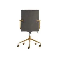 Elle Decor Giselle Fabric Computer And Desk Chair, Light Gray/Gold (CHR10058B) -Office Chairs Shop unnamed file 411