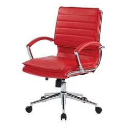 Office Star Pro-Line II Red Faux Leather Mid-Back Manager's Chair With Chrome Finish Arms And Base (SPX23591C-U9) -Office Chairs Shop unnamed file 4113