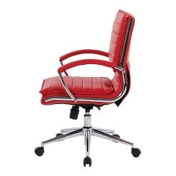 Office Star Pro-Line II Red Faux Leather Mid-Back Manager's Chair With Chrome Finish Arms And Base (SPX23591C-U9) -Office Chairs Shop unnamed file 4114