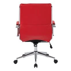 Office Star Pro-Line II Red Faux Leather Mid-Back Manager's Chair With Chrome Finish Arms And Base (SPX23591C-U9) -Office Chairs Shop unnamed file 4115