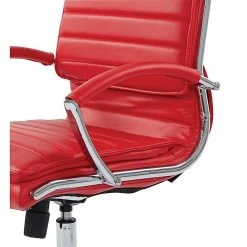 Office Star Pro-Line II Red Faux Leather Mid-Back Manager's Chair With Chrome Finish Arms And Base (SPX23591C-U9) -Office Chairs Shop unnamed file 4117