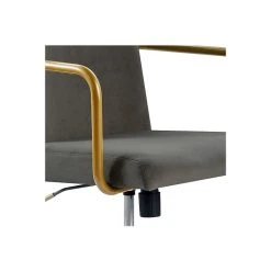 Elle Decor Giselle Fabric Computer And Desk Chair, Light Gray/Gold (CHR10058B) -Office Chairs Shop unnamed file 413