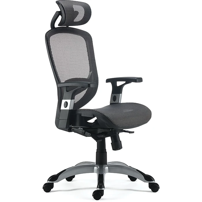 Union & Scale™ FlexFit™ Hyken Mesh Task Chair, Charcoal Gray (UN59464) 3 Union & Scale™ FlexFit™ Hyken Mesh Task Chair, Charcoal Gray (UN59464)