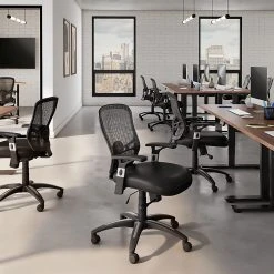 Staples Corvair Mesh Back Luxura Faux Leather Computer And Desk Chair, Black (23097) -Office Chairs Shop unnamed file 4208