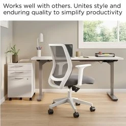 Union & Scale™ Essentials Mesh Back Fabric Task Chair, Gray (UN58149) -Office Chairs Shop unnamed file 4223