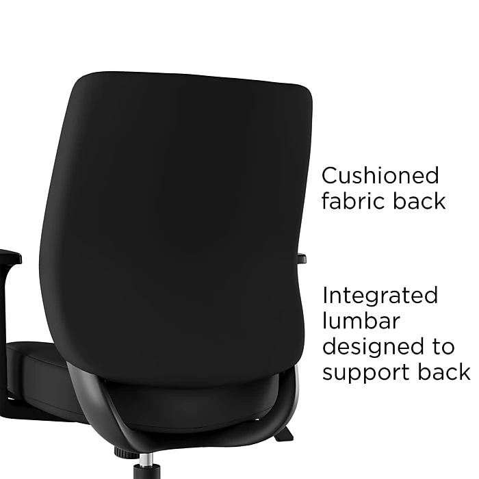 Union & Scale™ Essentials™ Fabric Task Chair, Black (UN59380) 4 Union & Scale™ Essentials™ Fabric Task Chair, Black (UN59380) - Image 2