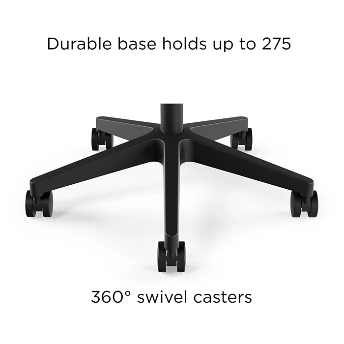 Union & Scale™ Essentials™ Fabric Task Chair, Black (UN59380) 8 Union & Scale™ Essentials™ Fabric Task Chair, Black (UN59380) - Image 6