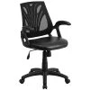 Flash Furniture Mid-Back Mesh Swivel Task Chair With Leather Padded Seat, Black (GOWY82LEA) -Office Chairs Shop unnamed file 4556