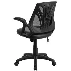 Flash Furniture Mid-Back Mesh Swivel Task Chair With Leather Padded Seat, Black (GOWY82LEA) -Office Chairs Shop unnamed file 4562
