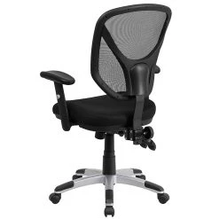 Flash Furniture Mid-Back Black Mesh Swivel Task Chair, Triple Paddle Control, Height-Adjustable Arms -Office Chairs Shop unnamed file 4576