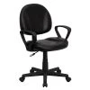 Flash Furniture Mid Back Leather Ergonomic Task Chair With Arms, Black (BT688BKA) -Office Chairs Shop unnamed file 4591