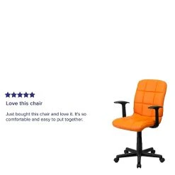 Flash Furniture Mid-Back Quilted Vinyl Task Chair With Nylon Arms, Orange -Office Chairs Shop unnamed file 4609