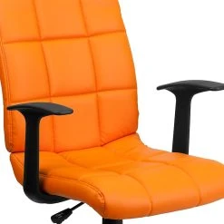 Flash Furniture Mid-Back Quilted Vinyl Task Chair With Nylon Arms, Orange -Office Chairs Shop unnamed file 4613