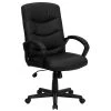 Flash Furniture Faux Leather Task Chair, Black (GO9771BKLEA) -Office Chairs Shop unnamed file 4614