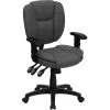 Flash Furniture Fabric Multi-Functional Ergonomic Task Chairs With Arms (GO930FGYA)
