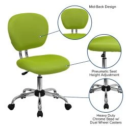 Flash Furniture Mid Back Mesh Task Chair, Apple Green (H2376FGN) -Office Chairs Shop unnamed file 4689