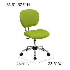 Flash Furniture Mid Back Mesh Task Chair, Apple Green (H2376FGN) -Office Chairs Shop unnamed file 4690