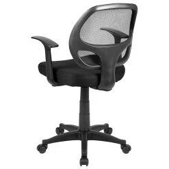 Flash Furniture LFW118ABK Mesh Mid-Back Task Chair With Fixed Arms, Black -Office Chairs Shop unnamed file 4760