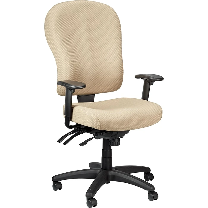 Tempur-Pedic Ergonomic Mid-Back Fabric Task Chair, Adjustable Arms, Beige 3 Tempur-Pedic Ergonomic Mid-Back Fabric Task Chair, Adjustable Arms, Beige