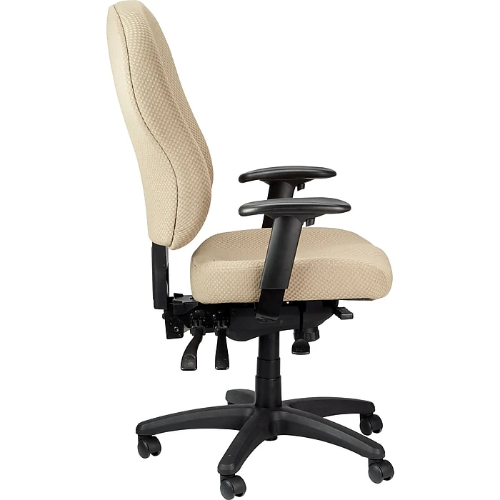 Tempur-Pedic Ergonomic Mid-Back Fabric Task Chair, Adjustable Arms, Beige 4 Tempur-Pedic Ergonomic Mid-Back Fabric Task Chair, Adjustable Arms, Beige - Image 2