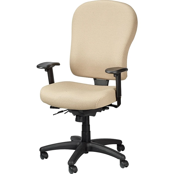 Tempur-Pedic Ergonomic Mid-Back Fabric Task Chair, Adjustable Arms, Beige 5 Tempur-Pedic Ergonomic Mid-Back Fabric Task Chair, Adjustable Arms, Beige - Image 3