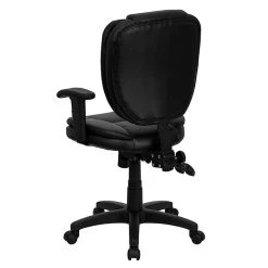 Flash Furniture Leather/Faux Leather Task Chair, Black (GO-930F-BK-LEA-ARMS-GG) -Office Chairs Shop unnamed file 4801