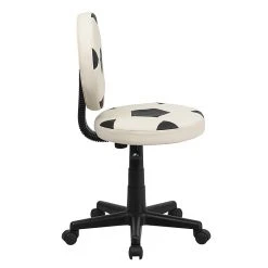 Flash Furniture Vinyl Soccer Task Chair Without Arms, Black/White -Office Chairs Shop unnamed file 4812