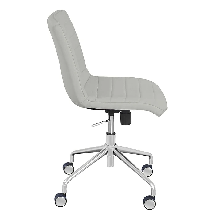 ELLE Decor Adelaide Fabric Task Chair, Ivory (48214B) 6 ELLE Decor Adelaide Fabric Task Chair, Ivory (48214B) - Image 4