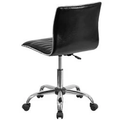 Flash Furniture Vinyl Low Back Armless Ribbed Designer Swivel Task Chair, Black (DS512BBK) -Office Chairs Shop unnamed file 4833