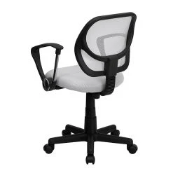 Flash Furniture Fabric Mid-Back Task Chair With Capped Arm, White -Office Chairs Shop unnamed file 4853