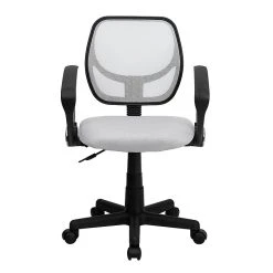 Flash Furniture Fabric Mid-Back Task Chair With Capped Arm, White -Office Chairs Shop unnamed file 4855