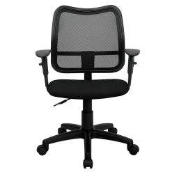 Flash Furniture Mid Back Mesh Task Chair With Fabric Seat And Arms, Black -Office Chairs Shop unnamed file 4862