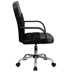 Flash Furniture Mesh Back LeatherSoft Task Chair, Black (LF-W-61B-2-GG) -Office Chairs Shop unnamed file 4881