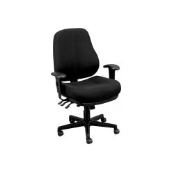 Eurotech 24/7 Fabric Task Chair, Dove Black (24/7-BLKDOVE)