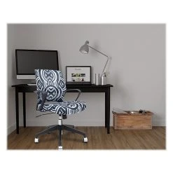 The Raynor Group Elizabeth Sutton Gramercy Fabric Swivel Task Chair, Black Grayscale Echo Silver (K-ESGR-BLK-ECHO-SIL) -Office Chairs Shop unnamed file 4888