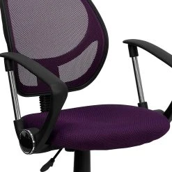 Flash Furniture Mid-Back Task And Computer Chair With Arm, Purple -Office Chairs Shop unnamed file 492