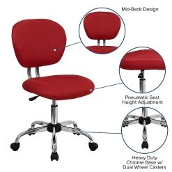 Flash Furniture Mesh Task Chairs With Chrome Base (H2376FRED) -Office Chairs Shop unnamed file 4929