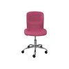 Serta Essentials Armless Ergonomic Bonded Leather/Mesh Swivel Task Chair, Pink (48740E)