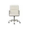 Finch Franklin Bonded Leather Computer And Desk Chair, Cream White (CHR10060D)