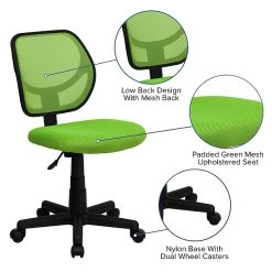 Flash Furniture Fabric Mid-back Task Chair, Green -Office Chairs Shop unnamed file 4968