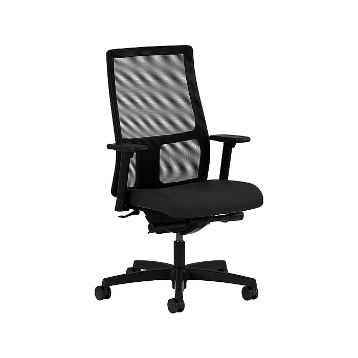 HON Ignition Mesh Back Fabric Task Chair, Black (HIWM3.A.H.M.CU10.T.SB) 3 HON Ignition Mesh Back Fabric Task Chair, Black (HIWM3.A.H.M.CU10.T.SB)