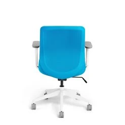 Poppin Pool Blue Max, Task Chair, Mid Back, White Frame (101890) -Office Chairs Shop unnamed file 5005