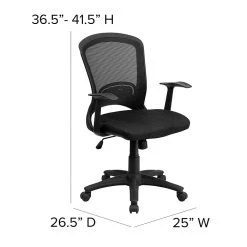 Flash Furniture Mesh Task Chair, Black (HL-0007-GG) -Office Chairs Shop unnamed file 5021