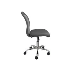 Serta Essentials Armless Ergonomic Bonded Leather/Mesh Swivel Task Chair, Gray (48740A) -Office Chairs Shop unnamed file 5055